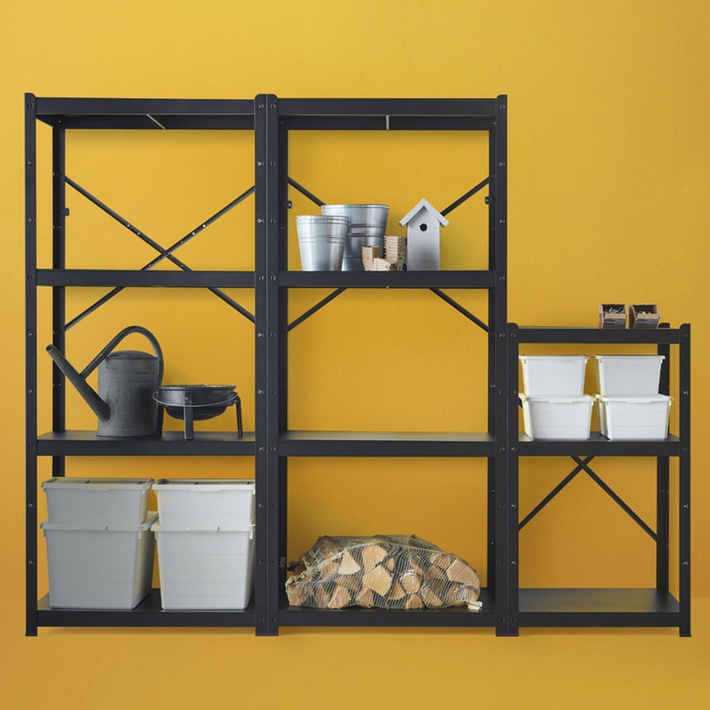 Black shelving unit BROR