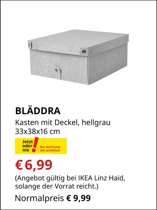 BLÄDDRA, Kasten mit Deckel, €6,99