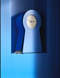 Blue IKEA PS clock