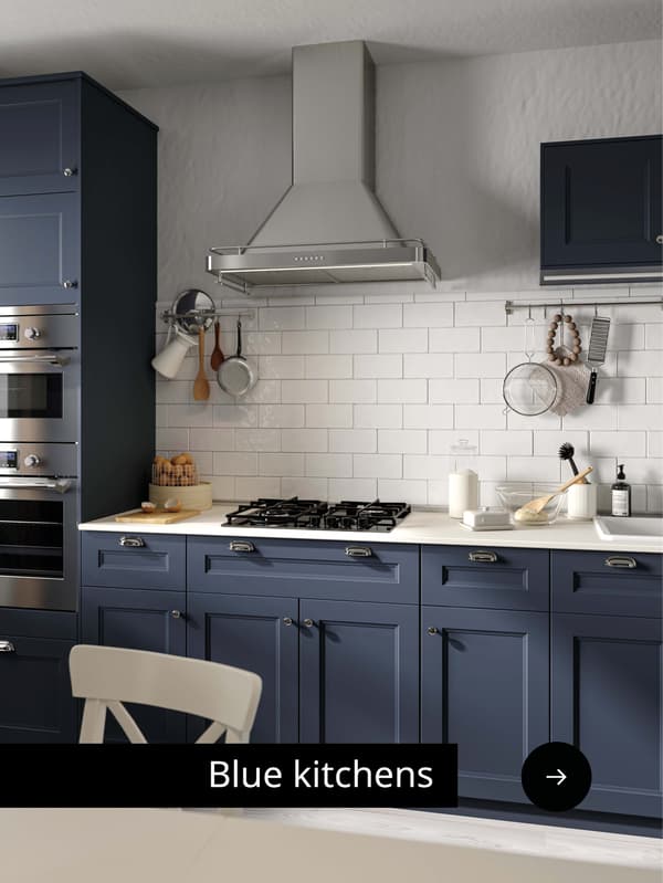 blue kitchens