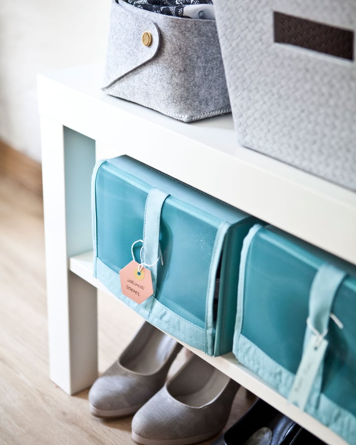 Simple organisation ideas for clothes storage IKEA