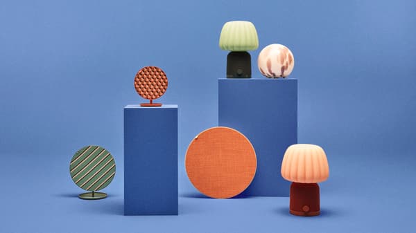 Bluetooth speakers in lamps. 
