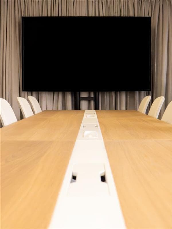 Boardroom table close up