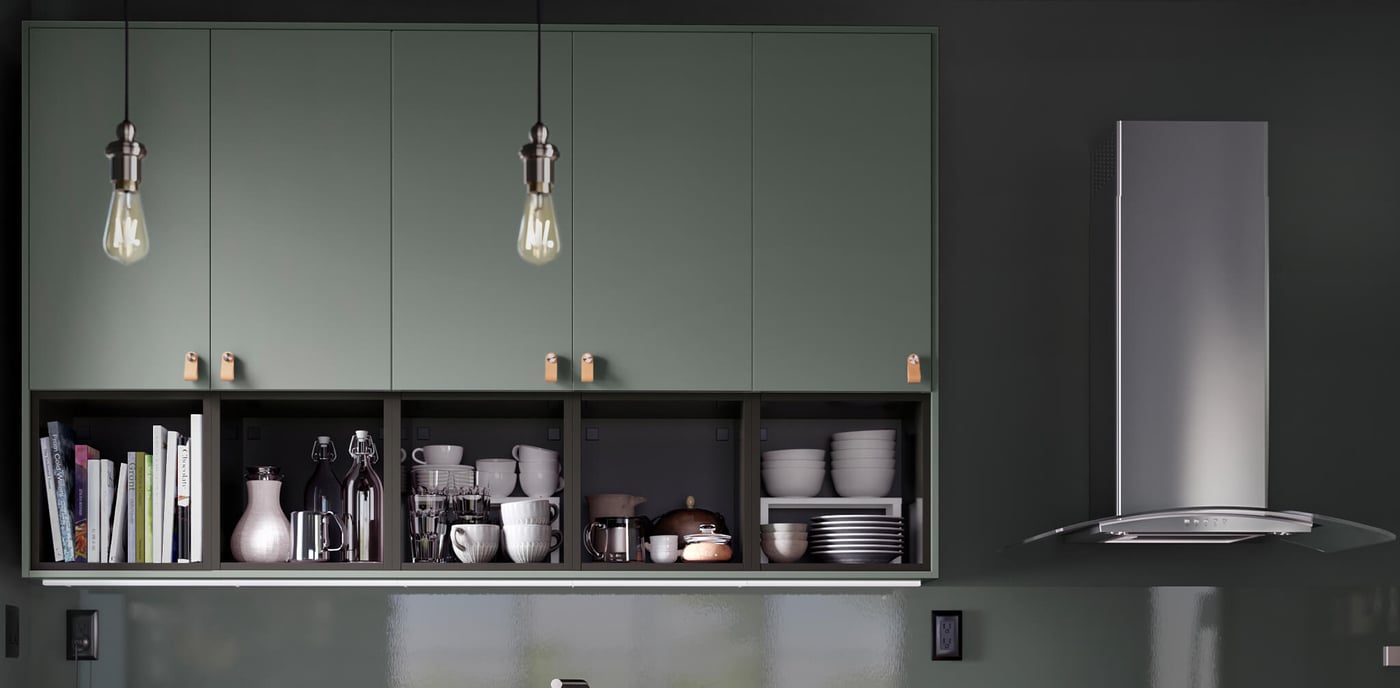 Matte GrayGreen Kitchen BODARP Series IKEA