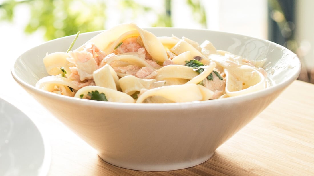 Recette de pâtes au saumon IKEA