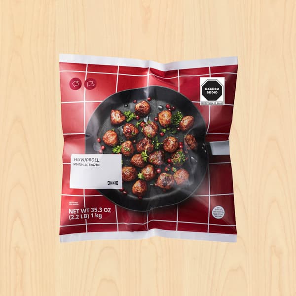 Bolsa de albóndigas suecas de carne congeladas