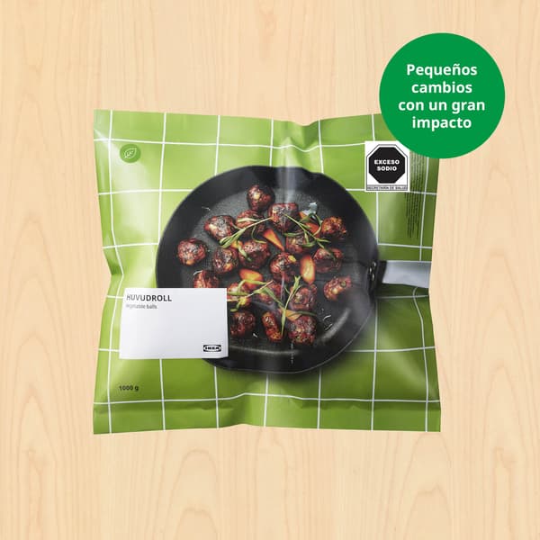 Bolsa de albóndigas suecas de vegetales congeladas