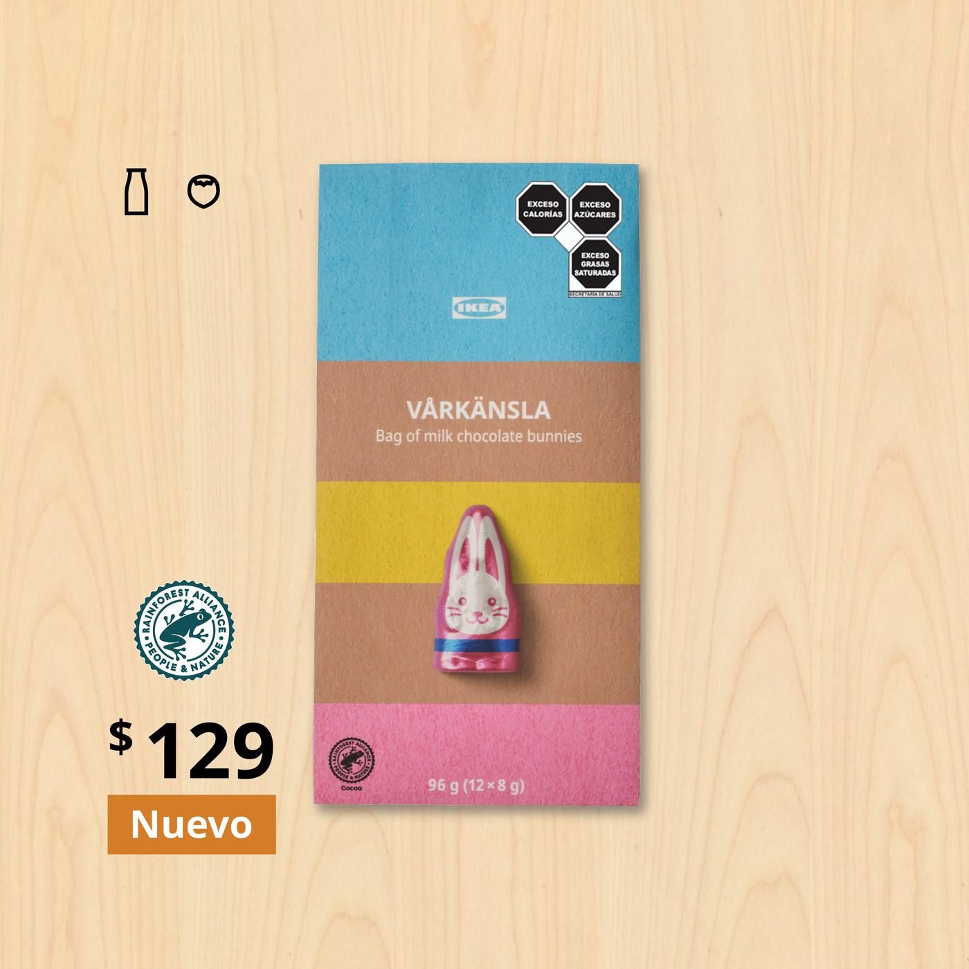 Bolsa de conejitos de chocolate blanco de 96 gr