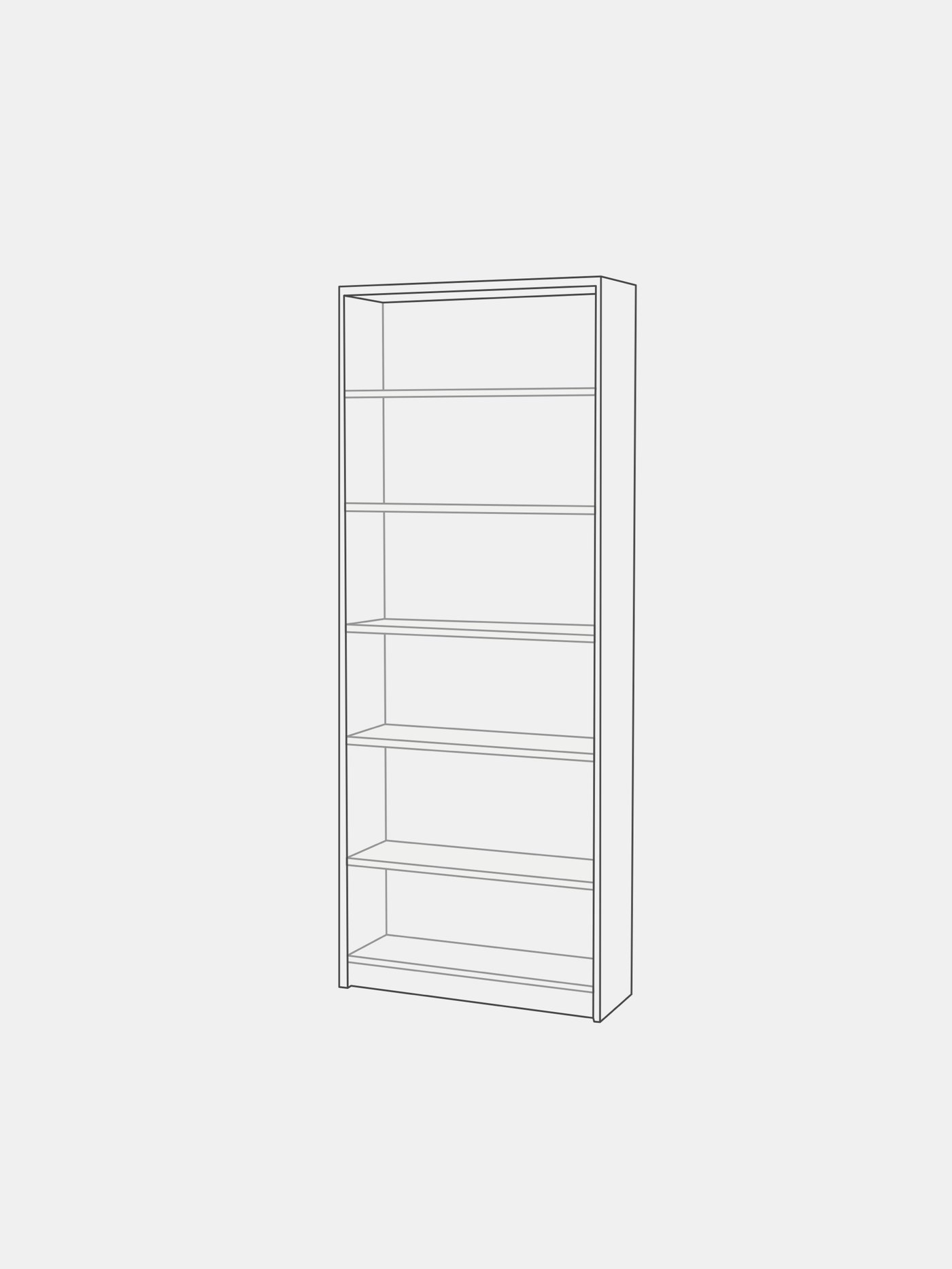 Bookcase gingerbread cut out