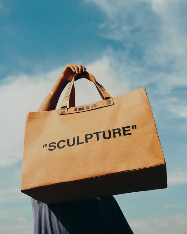 Borsa marrone con la scritta “SCULPTURE” - IKEA