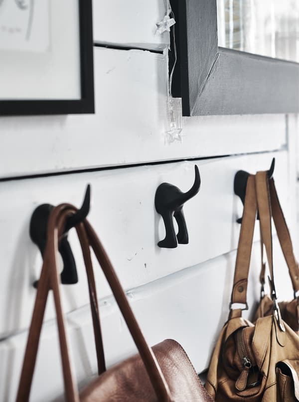 Borse appese a ganci a forma di cane - IKEA