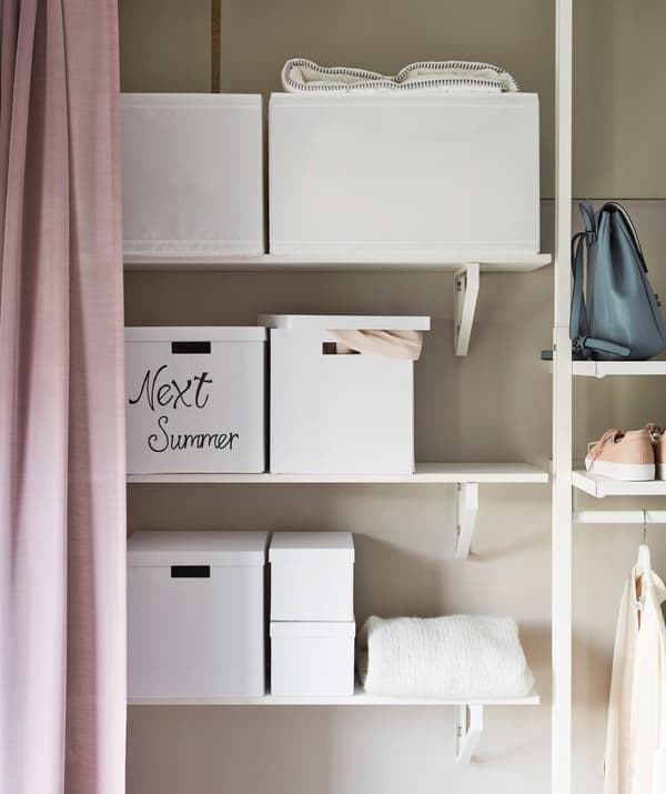 boxes for storing and sorting Christmas decorations