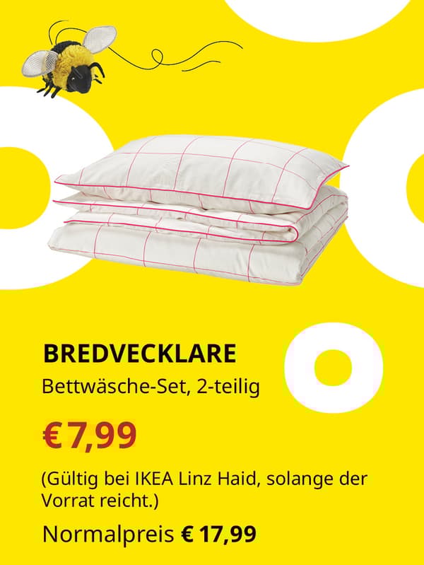 BREDVECKLARE Bettwäsche-Set, 2-teilig € 7,99 statt €17,99
