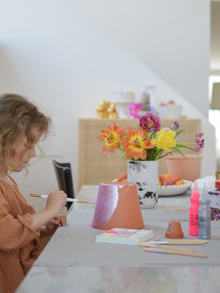 Bricolage : pot de fleurs carillon.