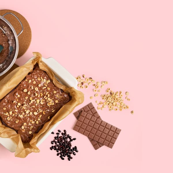 Brownie senza glutine con caffè e noci