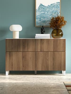 buffet besta avec des portes en bois