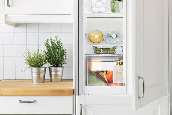 Built-in fridge, A++, 61 litres, no frost
