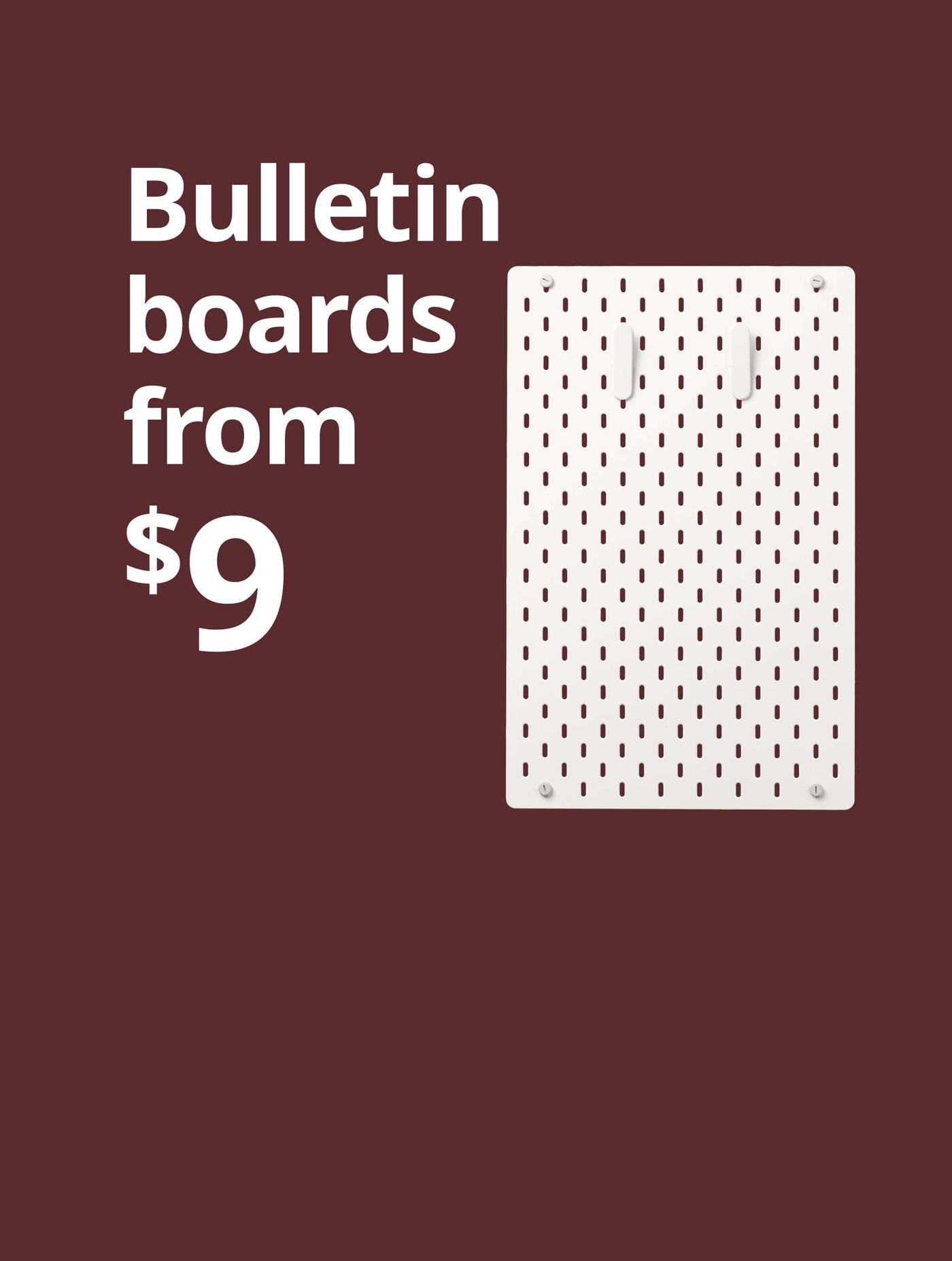 bulleting boards from $9
