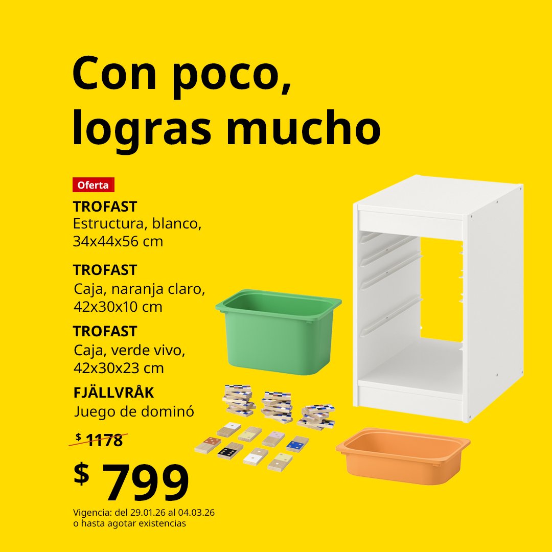 Bundle offer, kit con productos para almacenamiento y de juego.