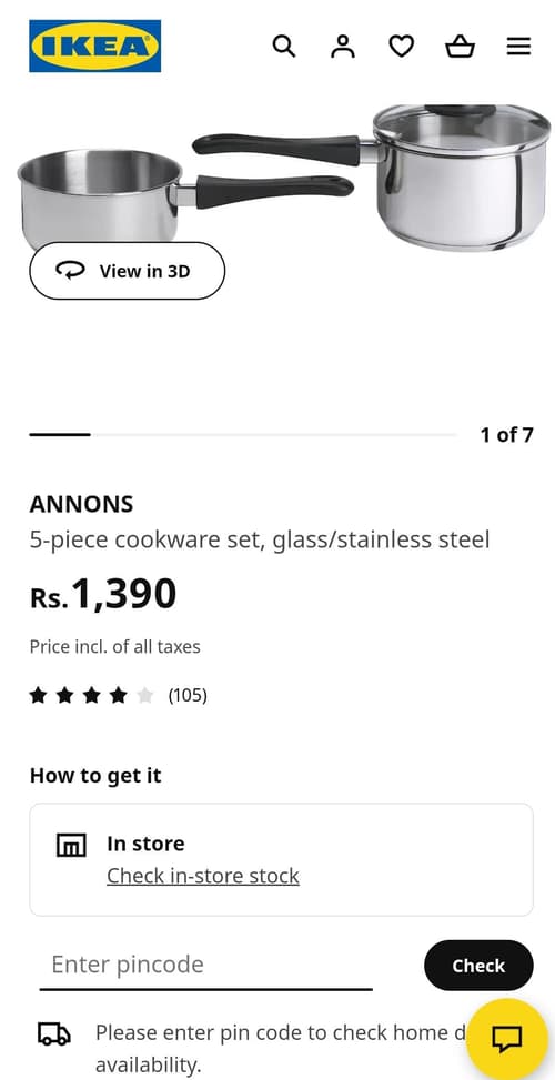 Stock availability IKEA