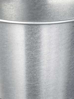 Cache pot gris métalique