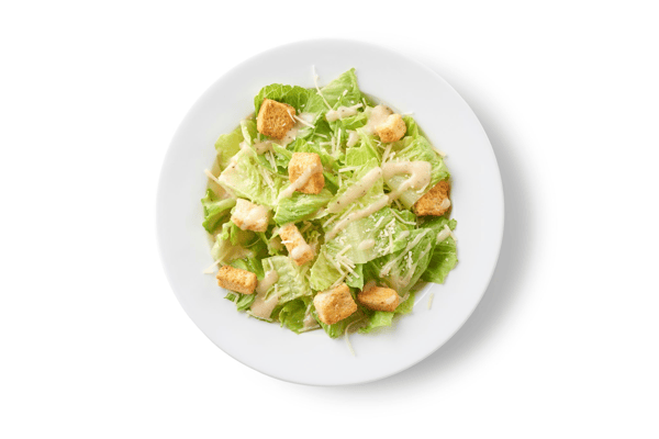 Caesar salad, Romaine Lettuce, Shredded Parmesan, and Homestyle Croutons