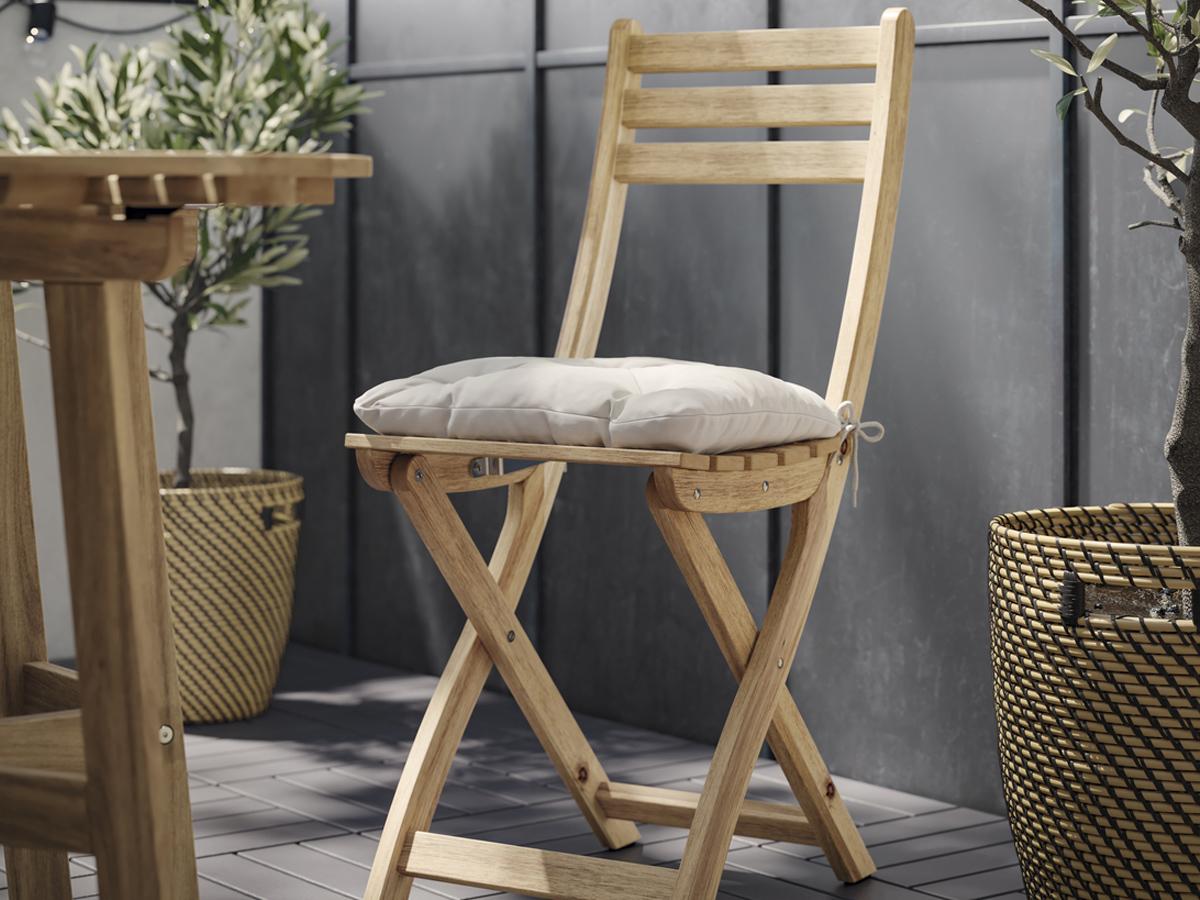 値下げ！IKEA○クッション○屋外家具用○ARHOLMA○8個 SEGERÖN セーゲローン チェア アームレスト付き 屋外用, ダーク