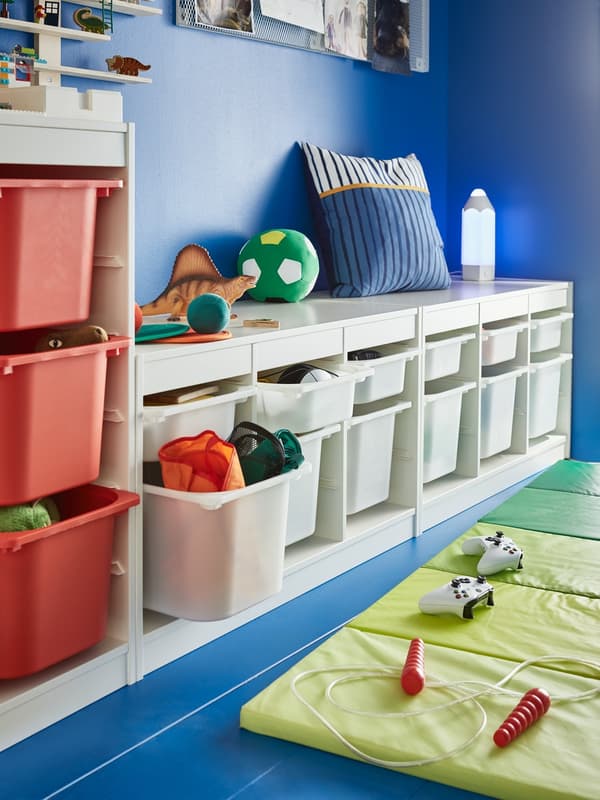 Cajones organizadores para niños blancos TROFAST.