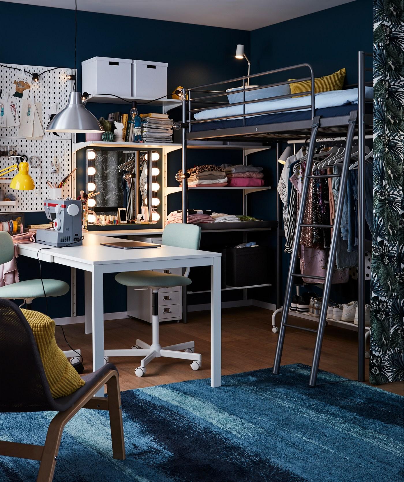 Una habitación para jóvenes amantes de la moda IKEA