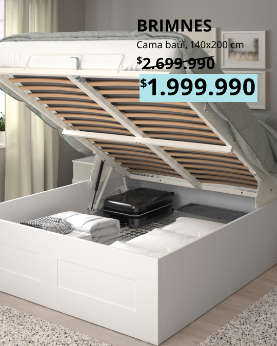 Cama bahúl BRIMNES con su precio de oferta.