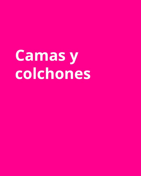 Camas y colchones fucsia