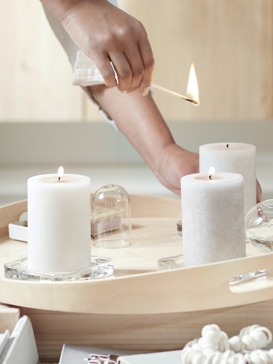 Candle holders & candles