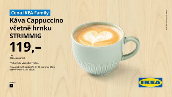Cappucccino + hrnek STRIMMIG