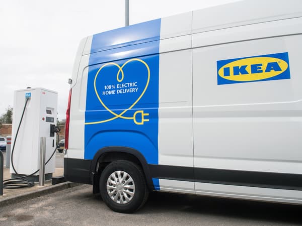 Car charger and a branded IKEA van