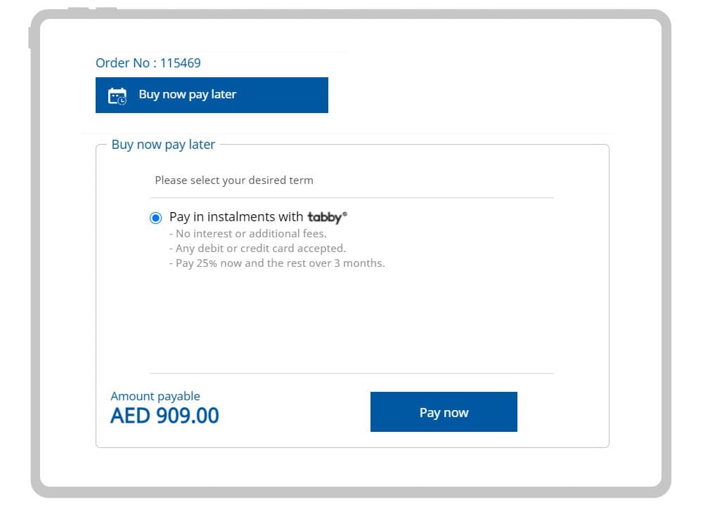 Buy now pay later IKEA