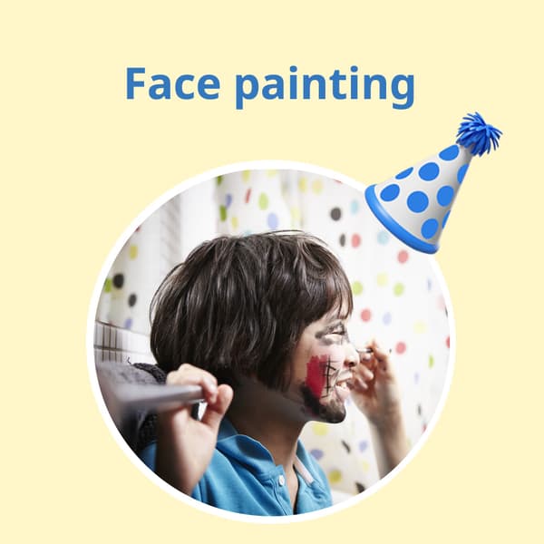 Celebrate IKEA Alexandra’s 30th birthday with a colourful face painting. 