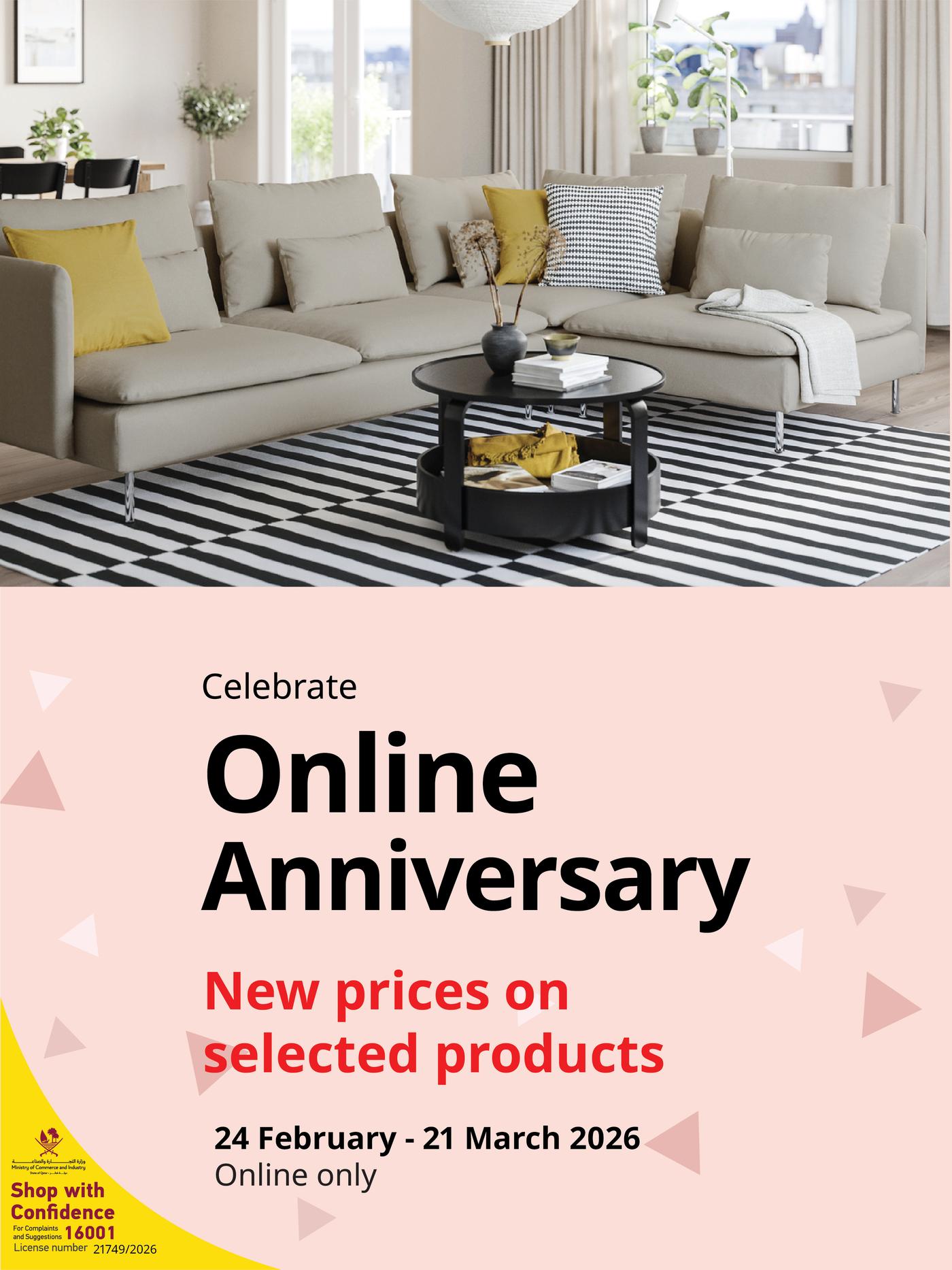 Celebrate Online anniversary