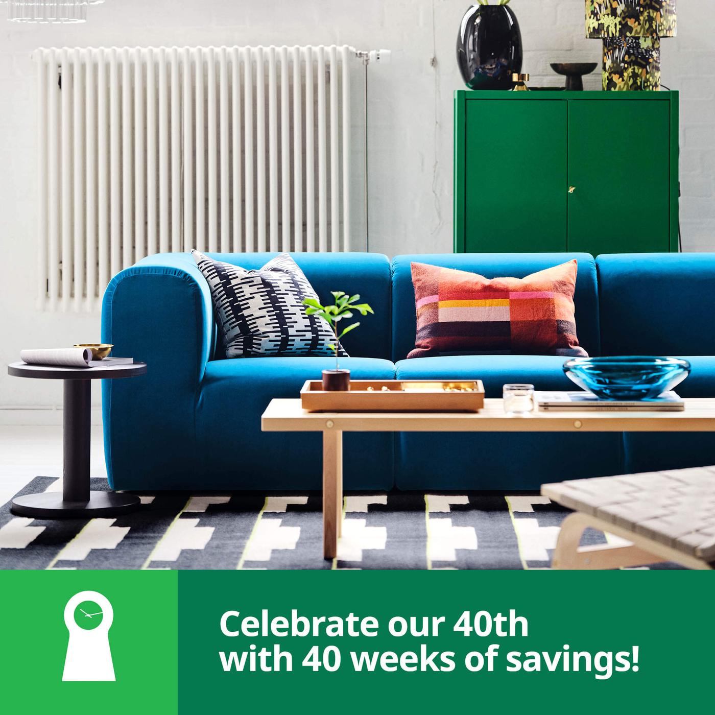 Celebrating 40 years with 40 weeks of deals - 10% off all sofas & sectionals