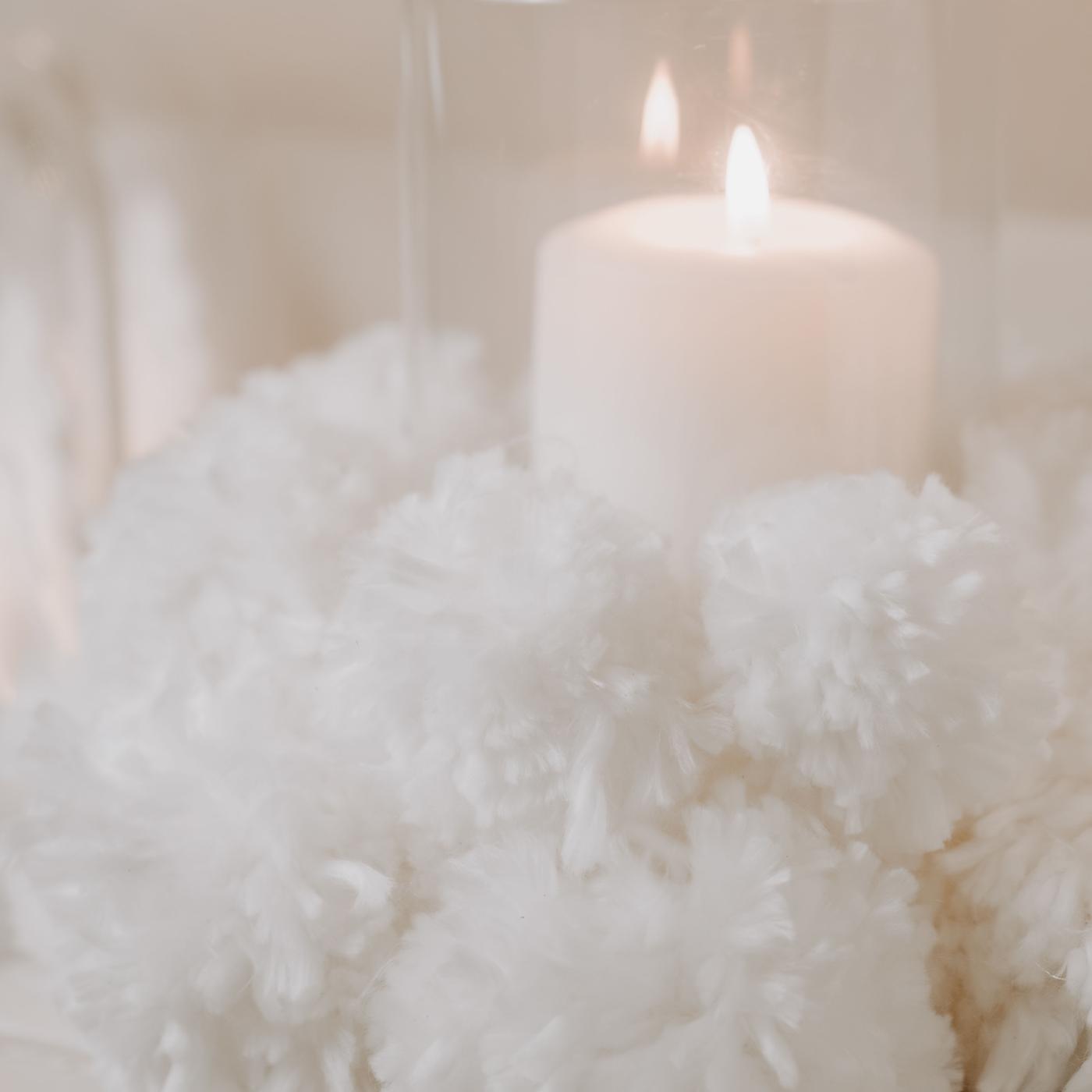 Centre de table en papier avec photophore