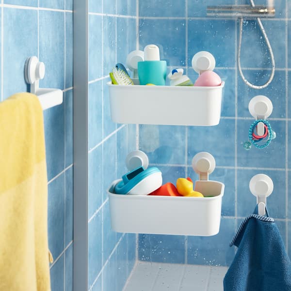 cestas con ventosa para o baño