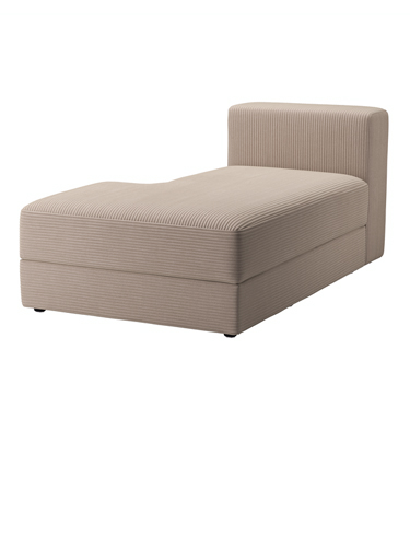 Chaiselongmodul venstre med opbevaring