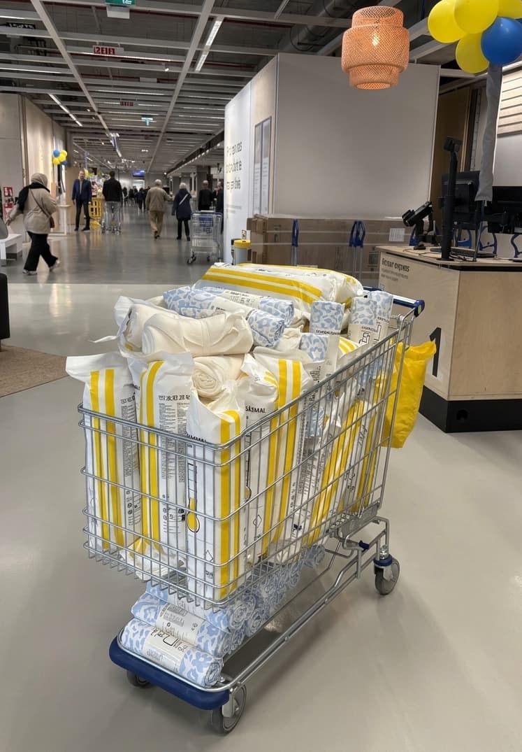 Charriot avec donation