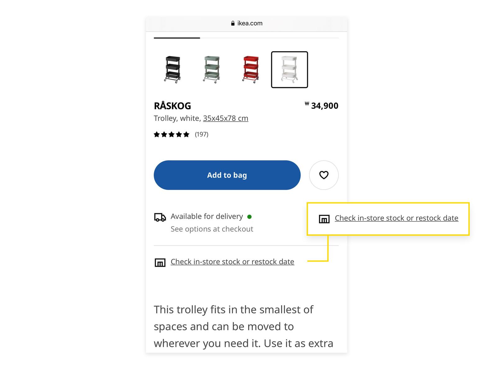 Stock availability IKEA