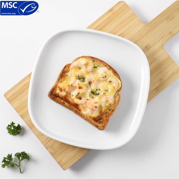 Cheese and Garlic Bread 
Served with Shrimp