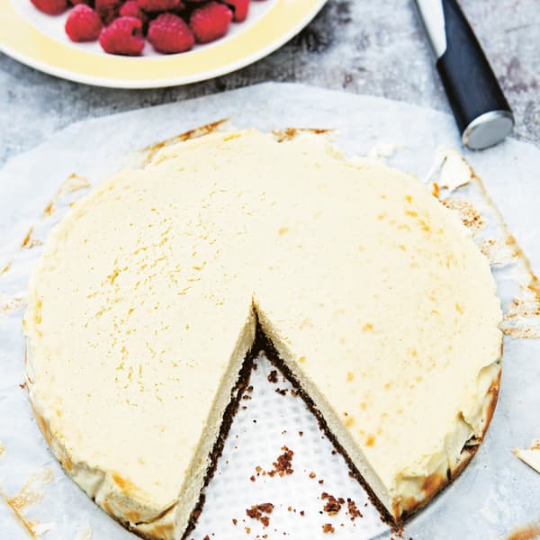 Cheesecake com base de pão de centeio