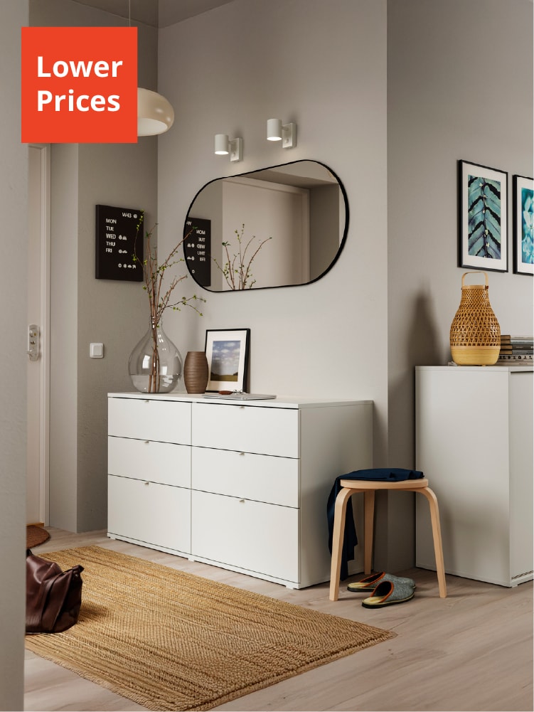 Chests of drawers at lower prices