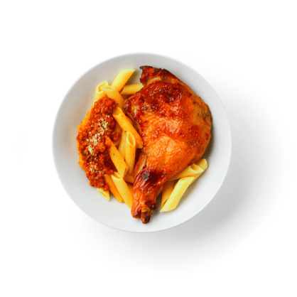 Chicken leg pasta bolognese
169 THB