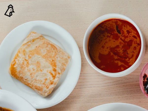 Chicken Murtabak with Curry