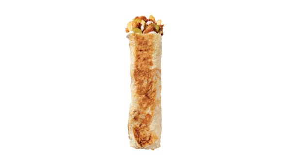 Chicken shawarma with saj bread