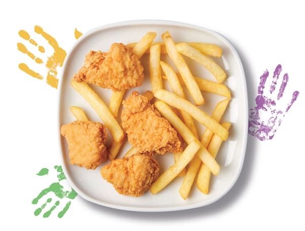 Chicken tender with fries